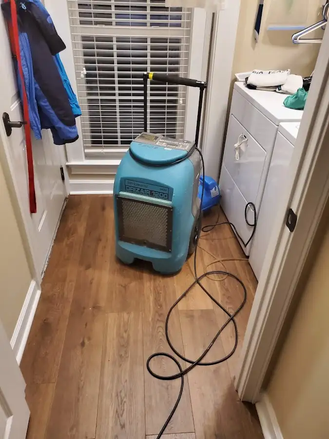 Commercial dehumidifier deployed for Flood Damage Cleanup in New York